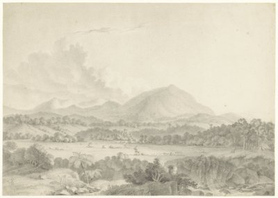 Javanesisk landskap av Auguste Antoine Joseph Payen