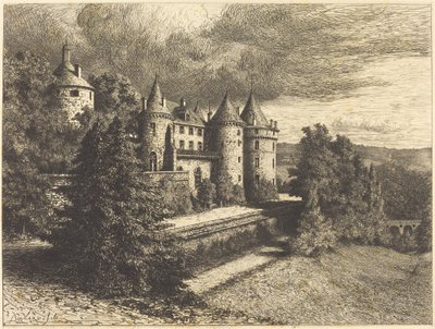 Château on a Rise av Auguste Boulard