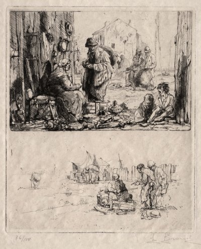 På festningsverkene ved Saint-Ouen av Auguste Brouet