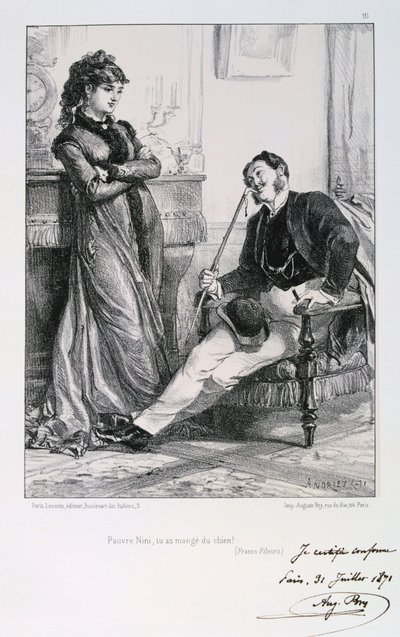 Stakkars Nini, du spiste hund!, Siege of Paris, 1871. av Auguste Bry