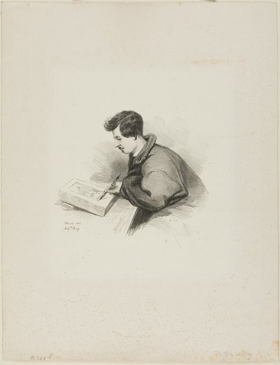 Portrett av Auguste Raffet av Auguste Bry