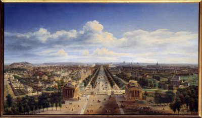Utsikt over Paris tatt fra Arc de Triomphe de l