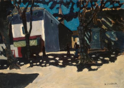 Landsbylandskap av Auguste Chabaud
