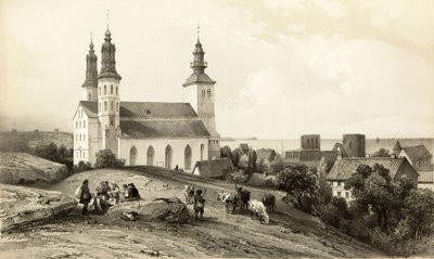 St. Marys kirke i Wisby av Auguste Etienne Francois Mayer