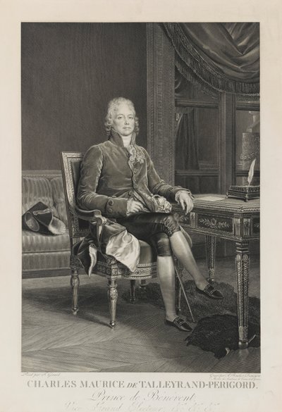 Charles Maurice de Talleyrand-Perigord av Auguste Gaspard Louis Desnoyers