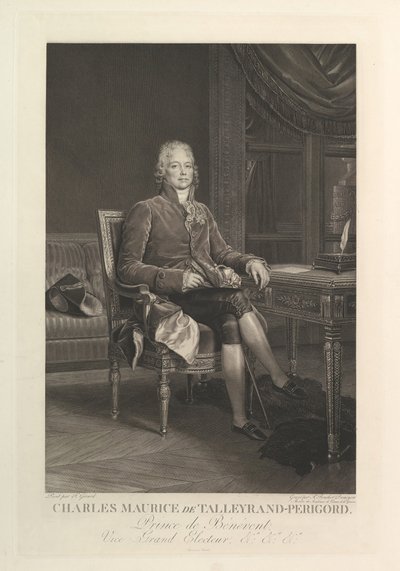 Portrett av Charles Maurice de Talleyrand-Périgord, etter 1808. av Auguste Gaspard Louis Desnoyers