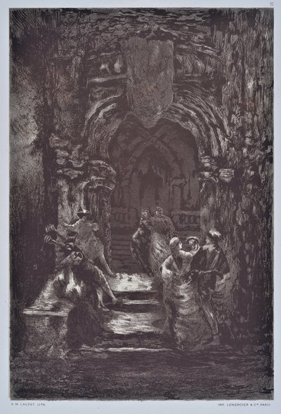 Trappen (tegning) av Auguste Lauzet