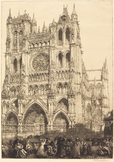 Amiens Cathedral (Amiens Cathedral - Inventory Day) av Auguste Lepere