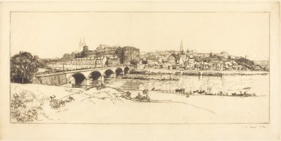 Angers - Panoramautsikt av Auguste Lepere
