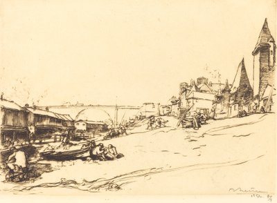 Angers - Huset til kongen av Polen Angers - La maison du roi de Pologne, 1912. av Auguste Lepere