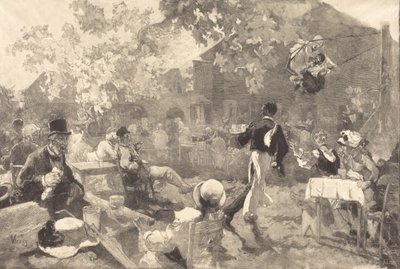 Ved lynghanen, 1888. av Auguste Lepere