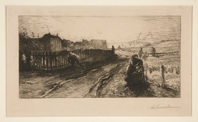 Ved festningsverkene, Porte de Versailles av Auguste Lepere