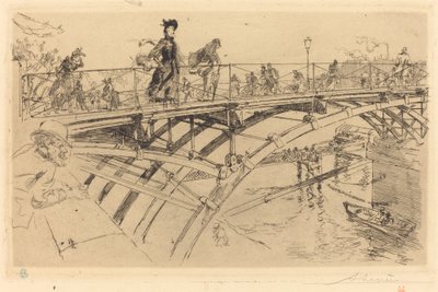 Bridge of Arts (Le pont des Arts) av Auguste Lepere