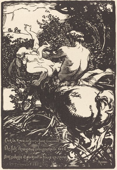 Kentauren Kentauren, 1896. av Auguste Lepere
