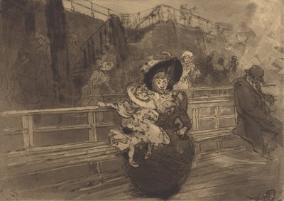 Avgang til Greenwich Depart pour Greenwich, 1891. av Auguste Lepere