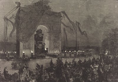 Begravelse av Victor Hugo. Vaken, 1885. av Auguste Lepere