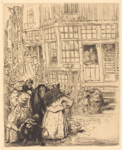 Jødiske kvartaler i Amsterdam. av Auguste Lepere