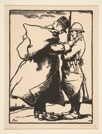 Le G?n?ral Joffre d?core (General Joffre Decorates), fra La Guerre de 1914, første serie, nr. 12 av Auguste Lepere