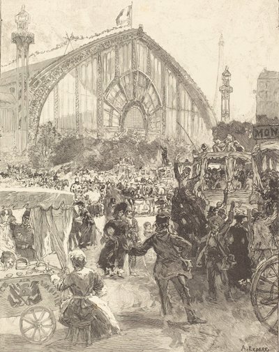 The Palace of Machines, utgitt 1889. av Auguste Lepere