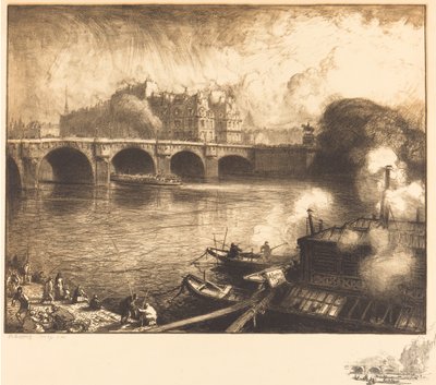Pont Neuf, 1913. av Auguste Lepere