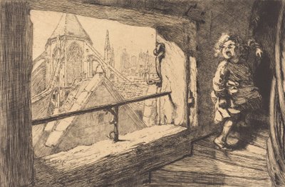 Takene til Saint-Severin, 1889. av Auguste Lepere