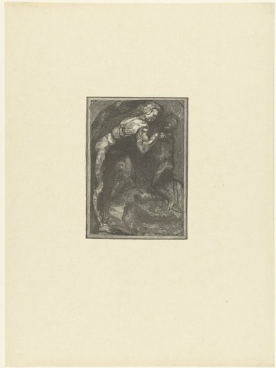 Michelangelo skulpturerer en slave Michel Ange modell l