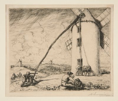 Windmill of Chapelles (Vendee) av Auguste Lepere