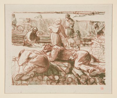 Ouvriers (arbeidere) av Auguste Lepere