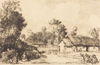 Pastime of Rest, Vendee Resten spillet, Vendee. av Auguste Lepere