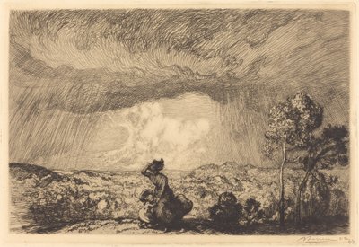Storm on the Dune, Vendee av Auguste Lepere