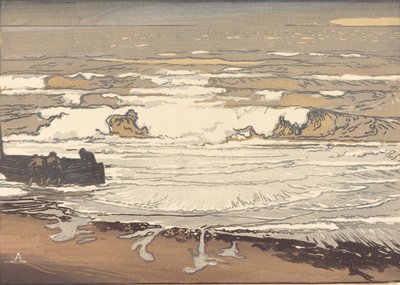 Unfurled Waves, Flood of September, 1901 Les Vagues deferlent, 1901. av Auguste Lepere