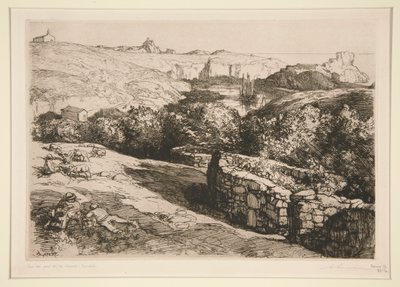 Utsikt over Port de la Meule (øya av Auguste Lepere