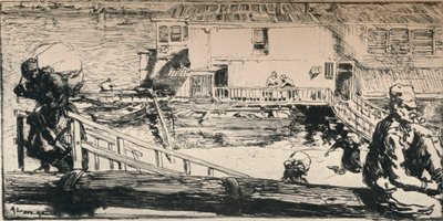 Vaskebåt, 1915 av Auguste Louis Lepère