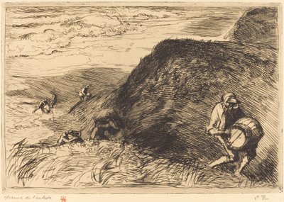 Wreckers, Saint-Jean-de-Monts (Vrakplyndrere, Saint-Jean-de-Monts) av Auguste Lepere