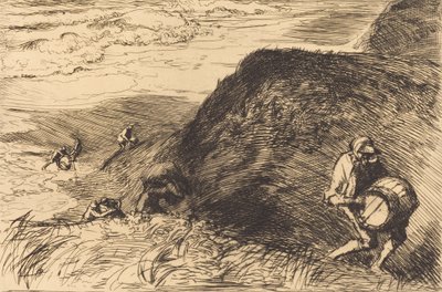Wreckers, Saint-Jean-de-Monts Skipsforlisplyndrere, Saint-Jean-de-Monts, 1915. av Auguste Lepere
