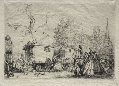 På messen St. Jean de Mont av Auguste Louis Lepère