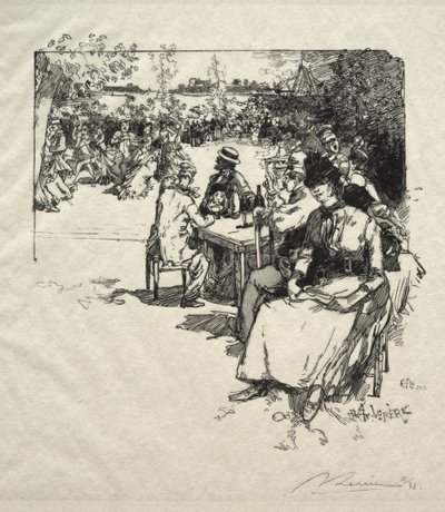 Ball på Point du Jour av Auguste Louis Lepère