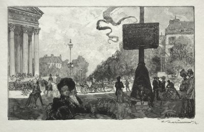 Hjørnet av Royal Street av Auguste Louis Lepère
