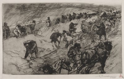 Kjemp mot snøen, Quai aux Fleurs av Auguste Louis Lepère