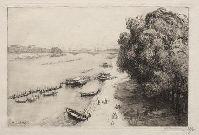 Seinen ved Nasjonalbroen av Auguste Louis Lepère