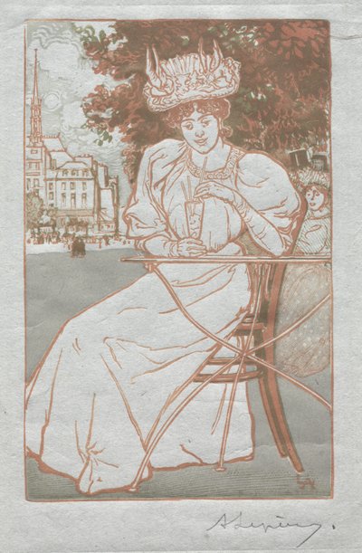Paris Almanac, 1897: Sommer av Auguste Louis Lepère