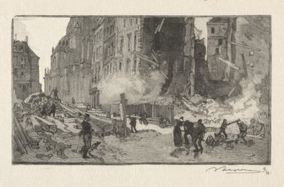 Place Gerson og Rue Restot av Auguste Louis Lepère
