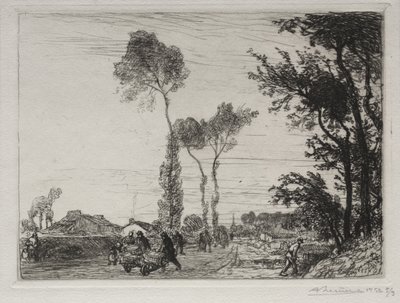 Retur fra St. Jean-de-Mont Market av Auguste Louis Lepère