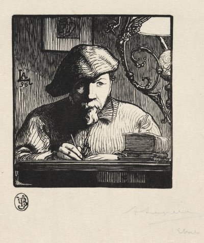 Selvportrett av Auguste Louis Lepère
