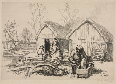 Vedhoggerens hus (Vendée) av Auguste Louis Lepère