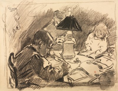 Rundt lampen av Auguste Louis Lepère