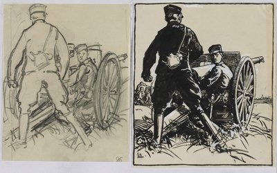 belgiske skyttere av Auguste Louis Lepère