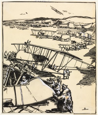 Fly som hviler på bakken (recto) av Auguste Louis Lepère