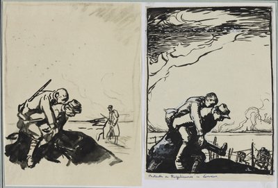 Slaget ved Rozelieures i Lorraine av Auguste Louis Lepère