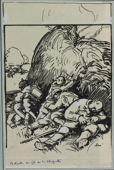 Slaget ved Col de la Chiprotte av Auguste Louis Lepère